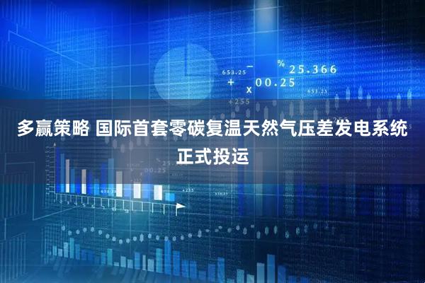 多赢策略 国际首套零碳复温天然气压差发电系统正式投运
